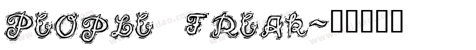 People Freak字体转换
